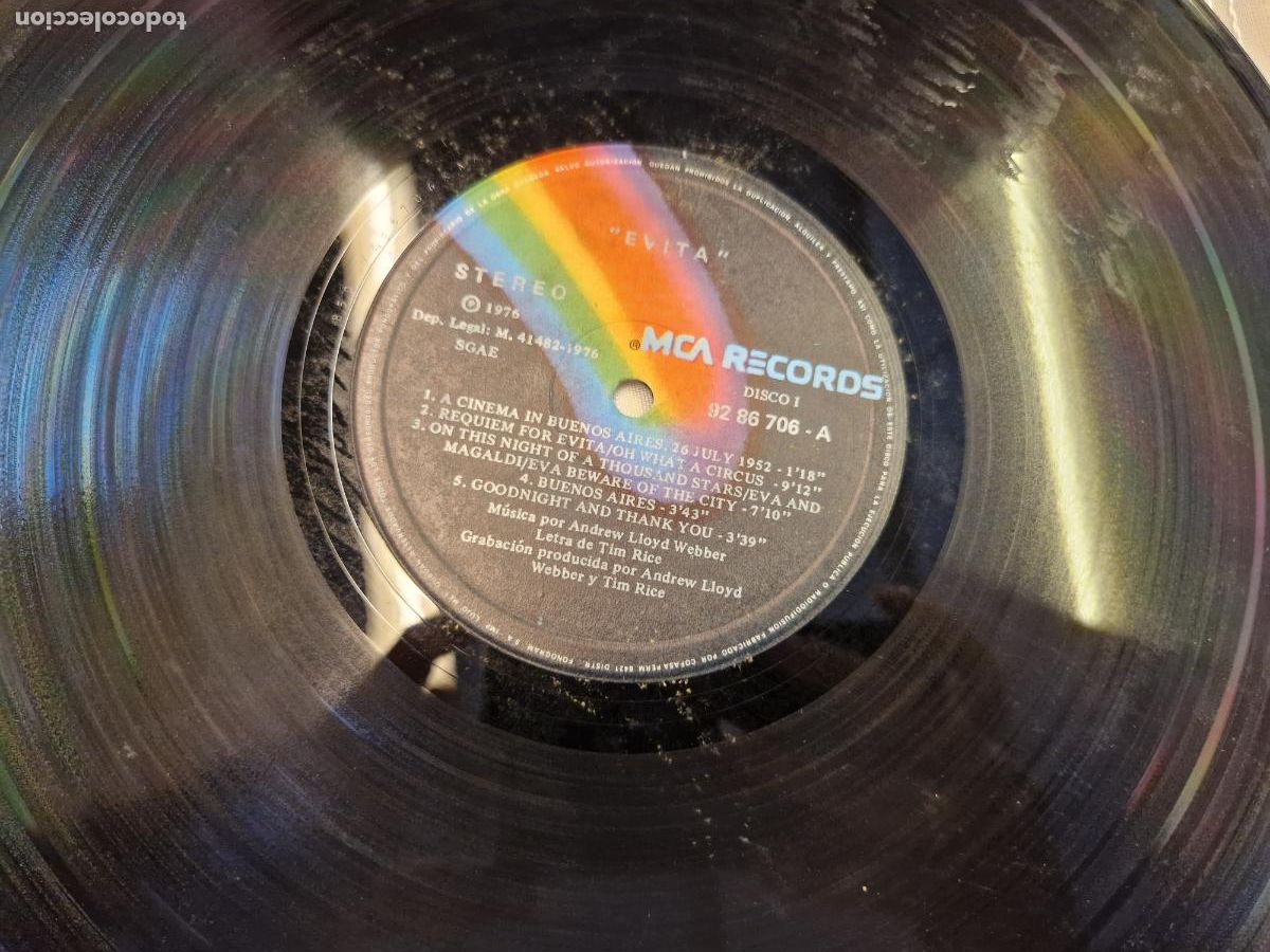 Discos de vinilo: SINGLE. EVITA. A CINEMA IN BUENOS AIRES. 26 JULY 1952. REQUIEM FOR EVITA.