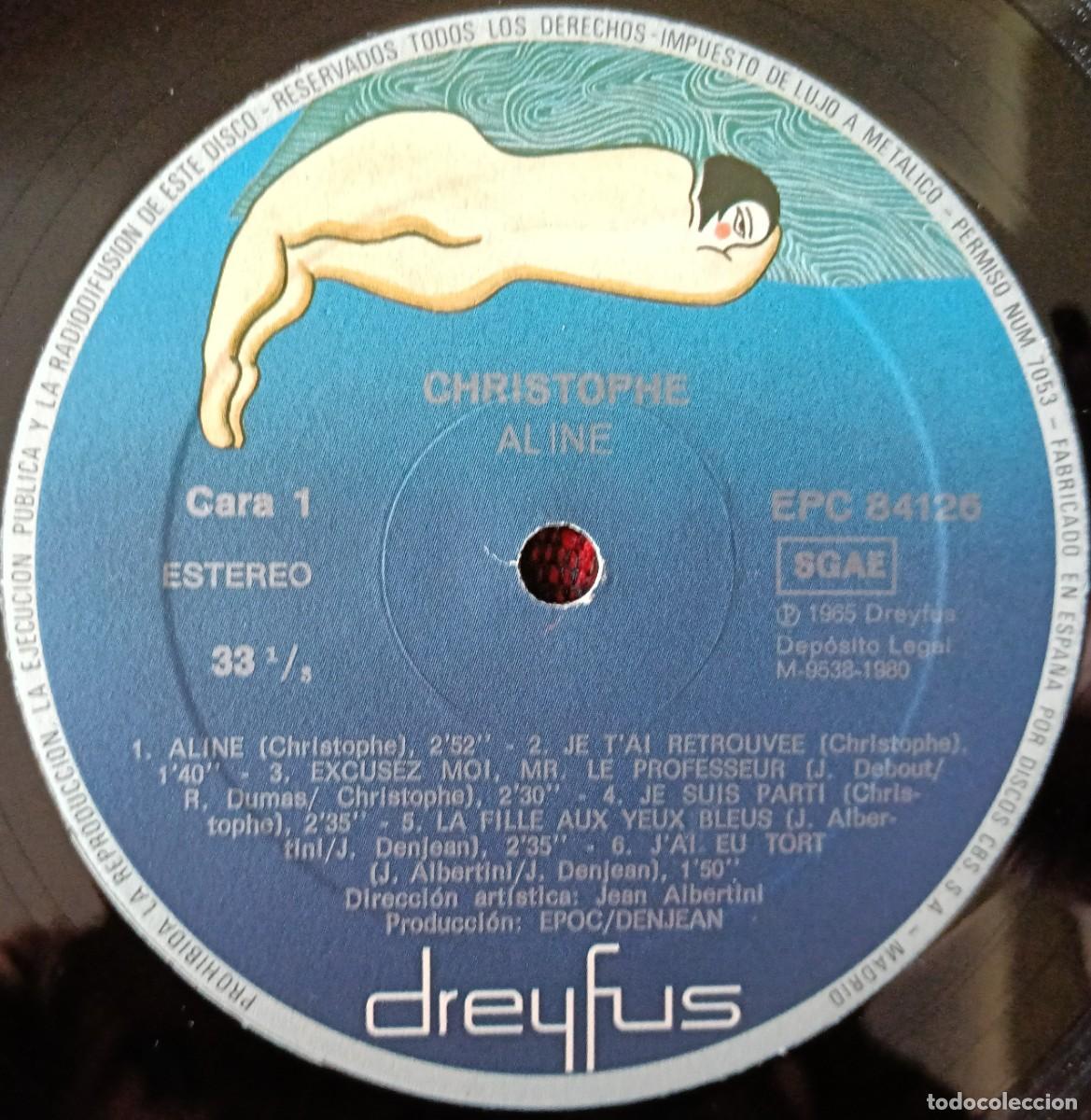 Discos de vinilo: CHRISTOPHE ** Aline ** VINILO LP 1980 - Foto 3