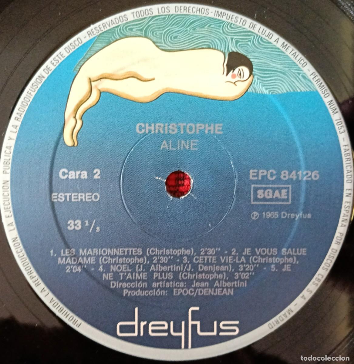 Discos de vinilo: CHRISTOPHE ** Aline ** VINILO LP 1980 - Foto 4
