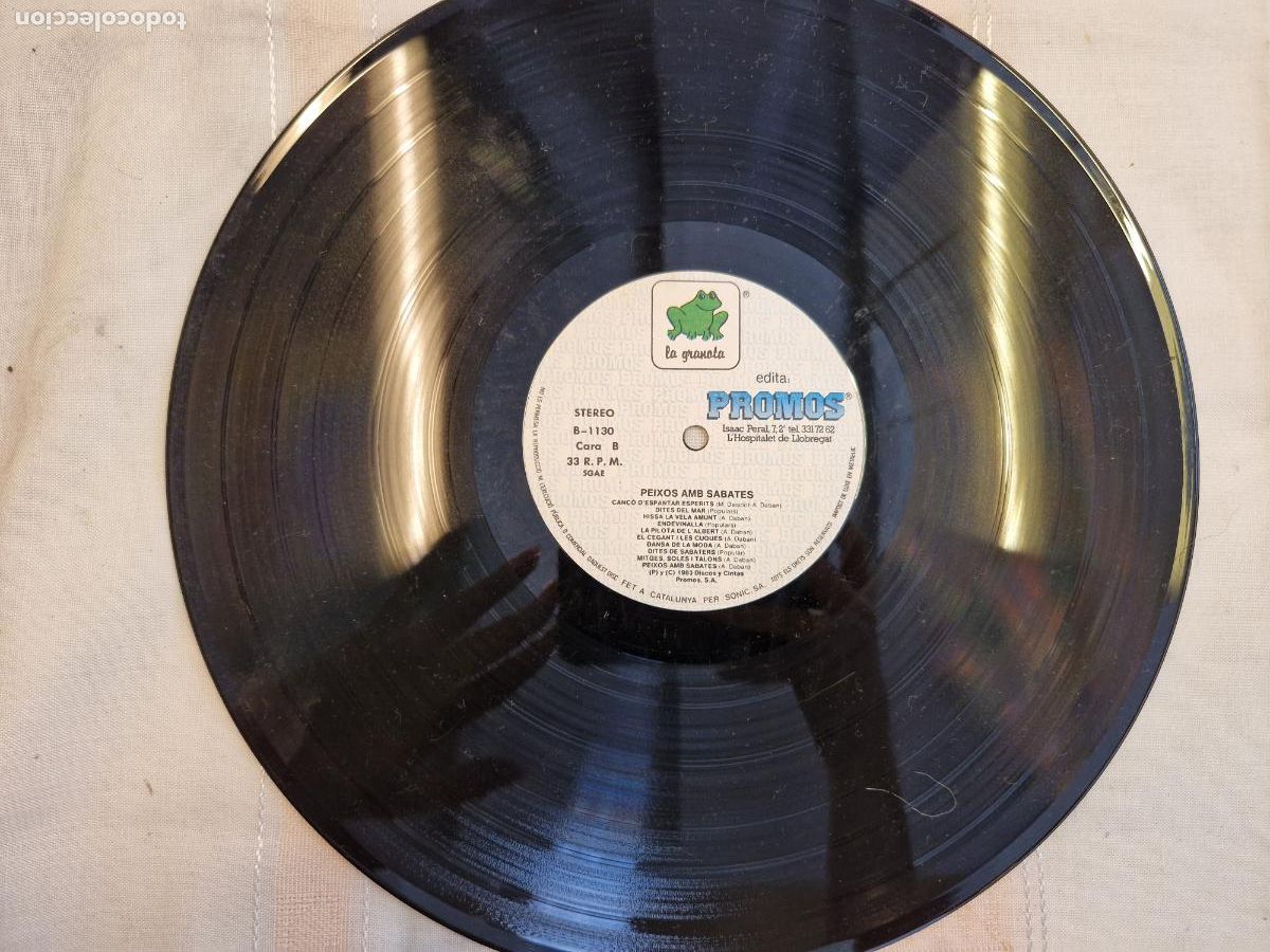 Discos de vinilo: SINGLE. PEIXOS AMB SABATES. CAN&Ccedil;O D'ESPANTAR ESPERITS.
