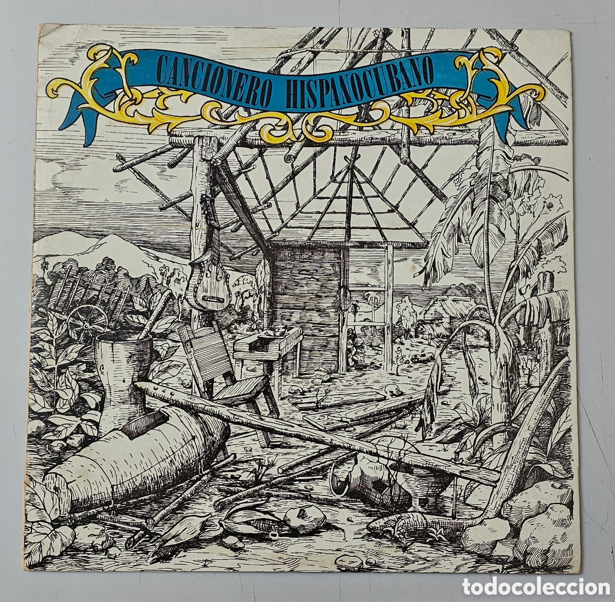 Discos de vinilo: LP V/A CANCIONERO HISPANOCUBANO (Cuba - Areito - 1969) Portada Doble SOLO PORTADA SIN VINILO