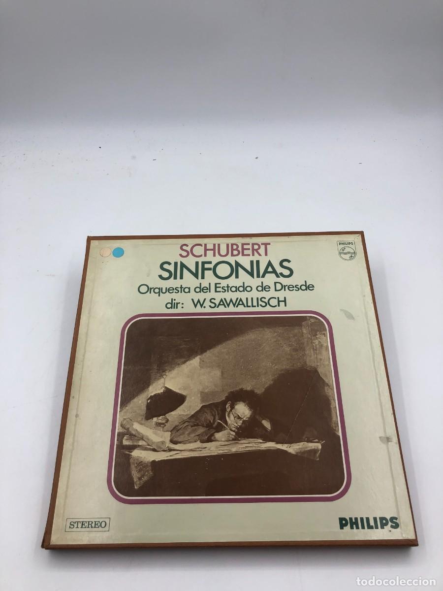 Discos de vinilo: SCHUBERT SINFONIAS COMPLETAS - SAWALLISCH STAATSKAPELLE DRESDEN - CAJA 5 LP + LIBRETO - PHILIPS COFA