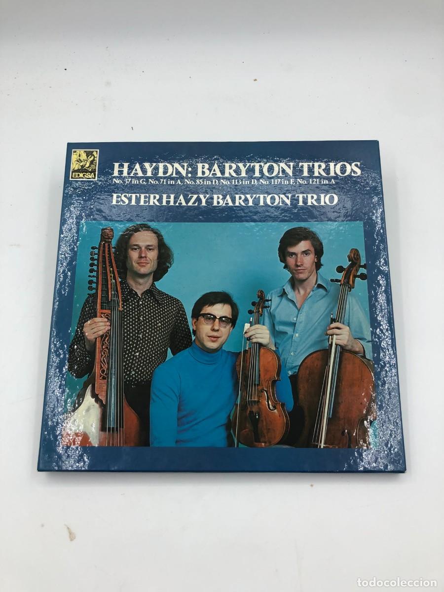 Discos de vinilo: HAYDN BARYTON TRIOS - ESTERHAZY BARYTON TRIO - CAJA 2 LP + LIBRO - EDIGSA FABRICSA 23A0490 (1982)
