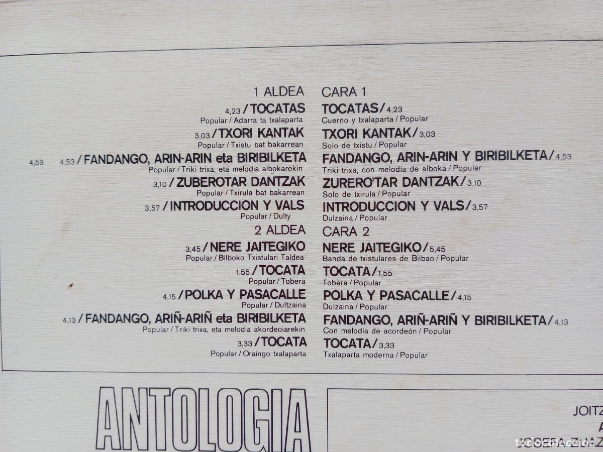 Discos de vinilo: Antolog&iacute;a de instrumentos vascos - Foto 3