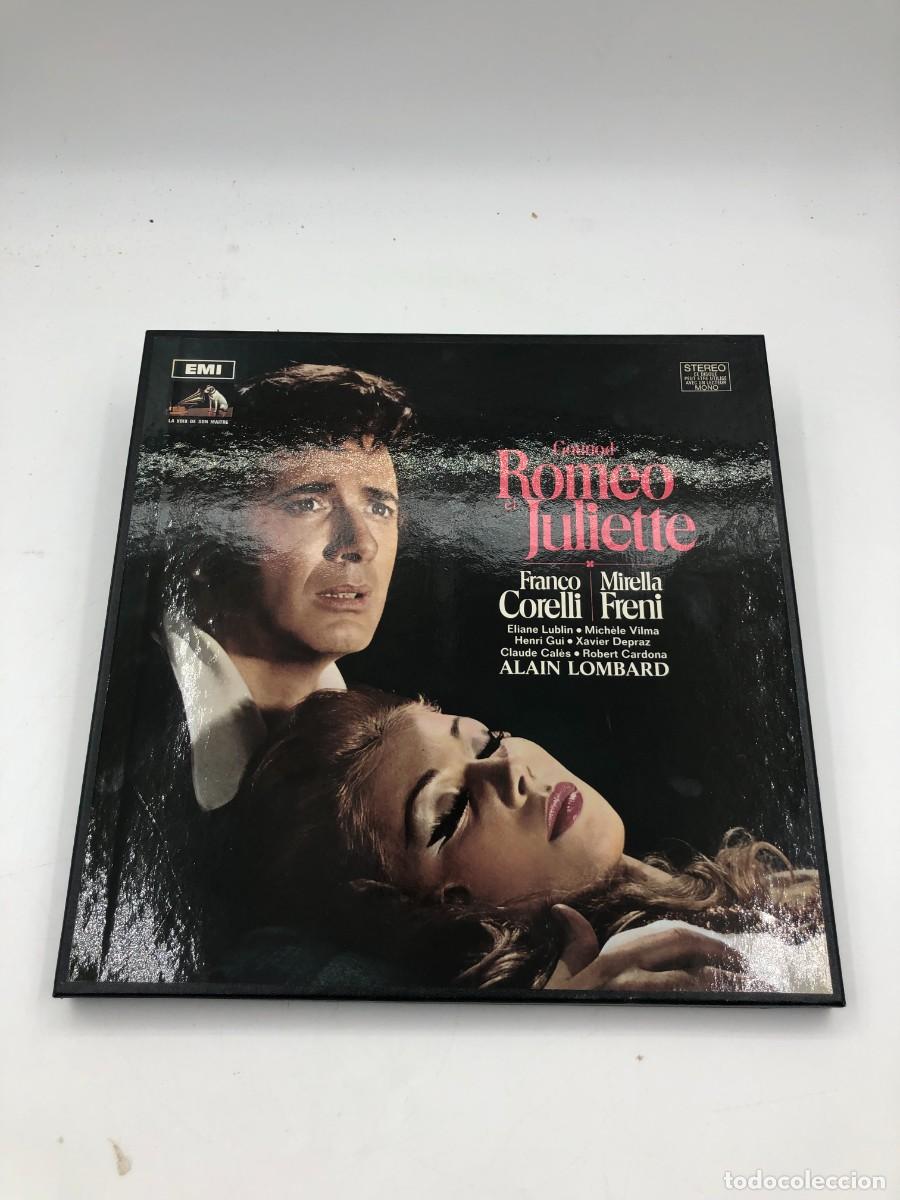 Discos de vinilo: GOUNOD ROMEO ET JULIETTE - FRANCO CORELLI MIRELLA FRENI - CAJA 3 LP + LIBRETO - EMI 1969