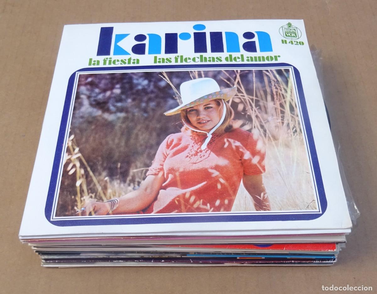 Discos de vinilo: LOTE DE 20 SINGLES POR ESPA&Ntilde;OL DE LOS 60 RAPHAEL,KARINA,LUIS AGUILE,SALOME ,LA YENKA....