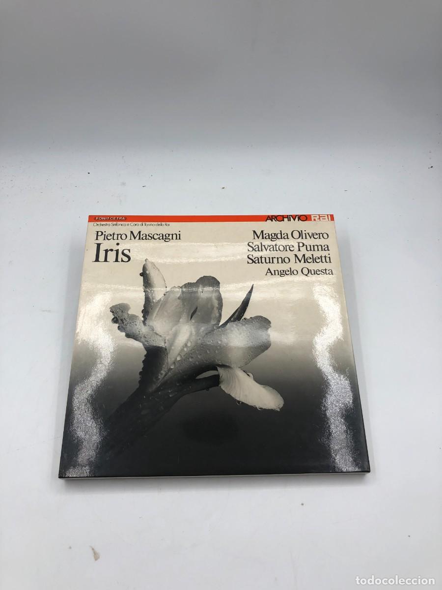 Discos de vinilo: MASCAGNI IRIS - MAGDA OLIVERO SALVATORE PUMA ANGELO QUESTA - CAJA 3 LP + LIBRO - FONIT CETRA ARCHIVI