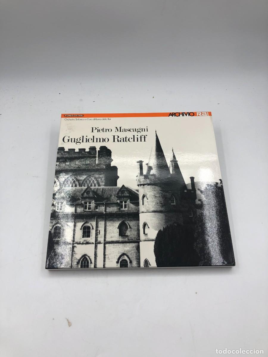 Discos de vinilo: MASCAGNI GUGLIELMO RATCLIFF - PIER MIRANDA FERRARO LA ROSA PARODI - CAJA 3 LP + LIBRO - FONIT 1984