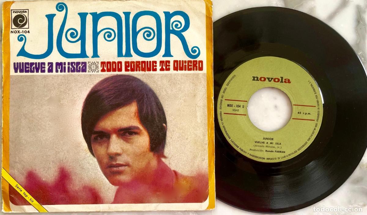 Discos de vinilo: JUNIOR. VUELVE A MI ISLA. SINGLE ORIGINAL ESPA&Ntilde;A 1969