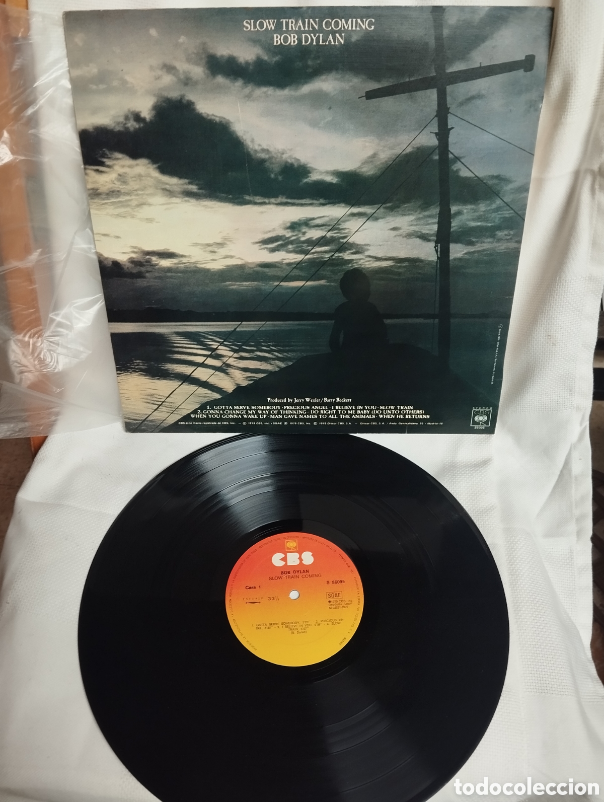 Discos de vinilo: BOB DYLAN,SLOW TRAIN COMING - Foto 2