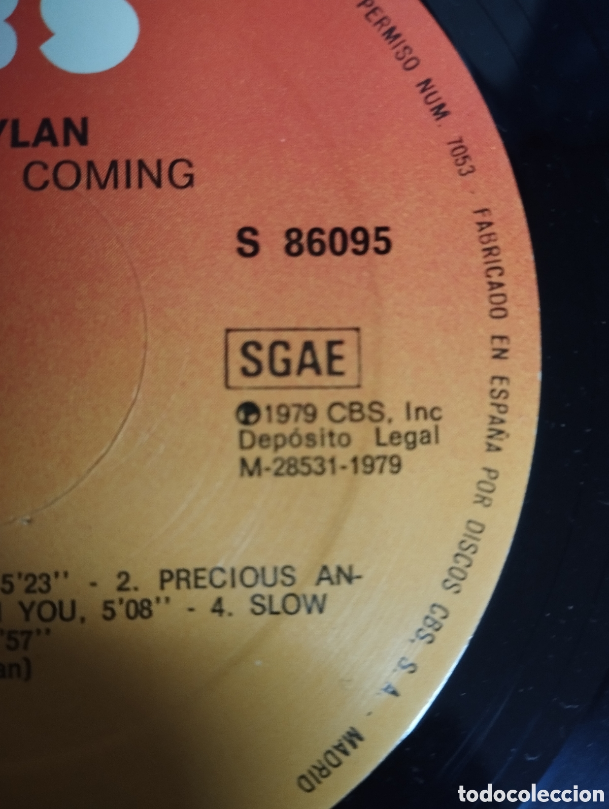 Discos de vinilo: BOB DYLAN,SLOW TRAIN COMING - Foto 3