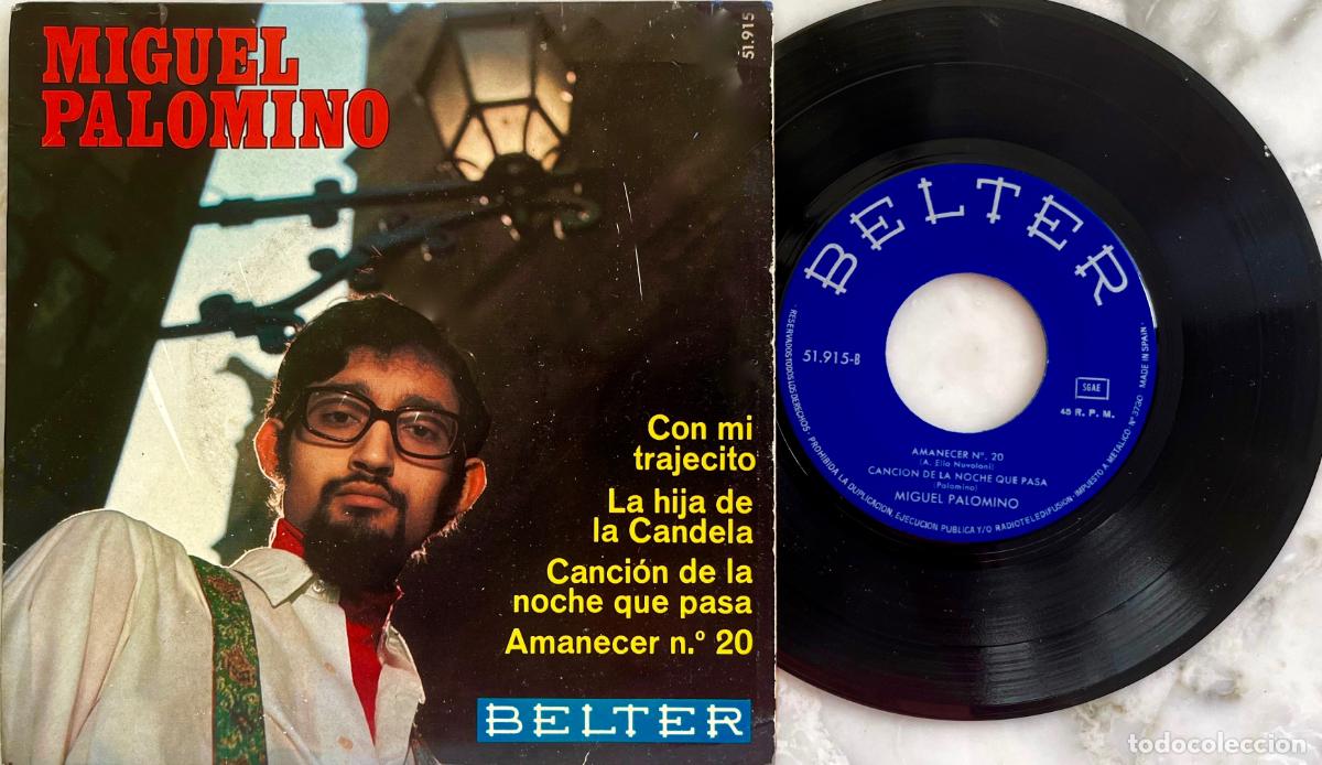 Discos de vinilo: MIGUEL PALOMINO. CON MI TRAJECITO + 3 TEMAS. EP ORIGINAL ESPA&Ntilde;A 1969