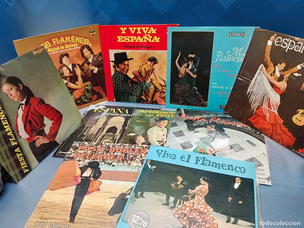 Discos de vinilo: Lote 10 discos lps vinilos, Espa&ntilde;a ca&ntilde;&iacute;, fiesta flamenca y mas