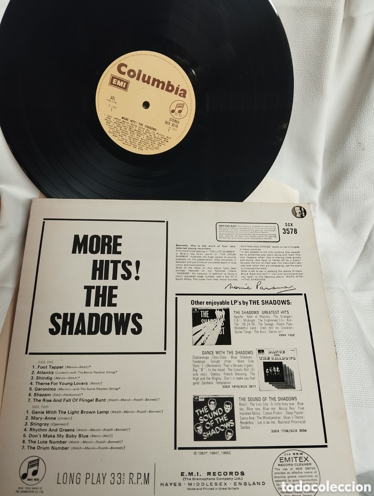 Discos de vinilo: THE SHADOWS , MORE HITS - Foto 3