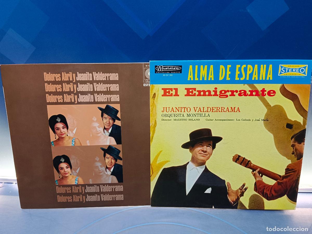 Discos de vinilo: 2 discos LPs vinilos JUANTITO VALDERRAMA, el inmigrante + Dolores Abril y Juanito