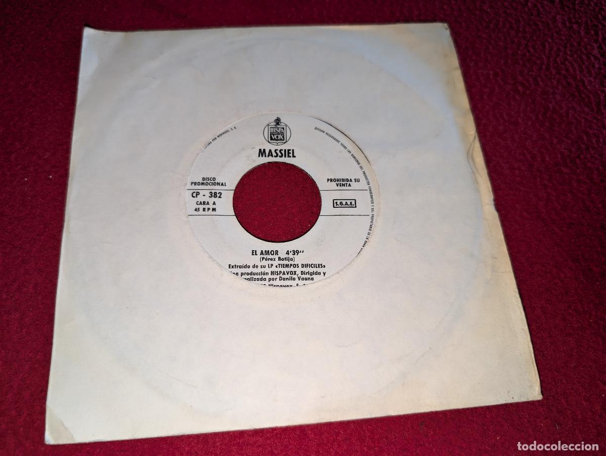 Discos de vinilo: MASSIEL El amor/El noa noa 7'' SINGLE 1981 Hispavox PROMO PROMOCIONAL