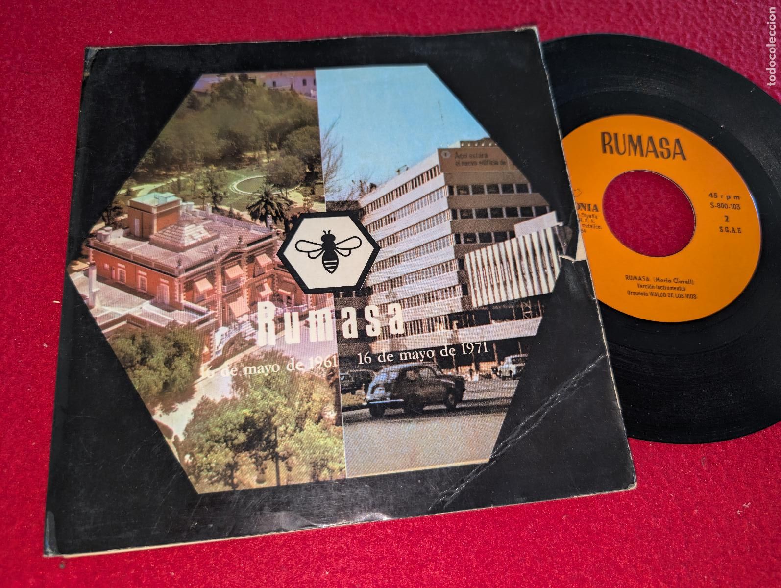 Discos de vinilo: RUMASA publicidad PROMO Mario Clavell + WALDO DE LOS RIOS 7'' SINGLE 1971 Rumasa PROMO PUBLICIDAD