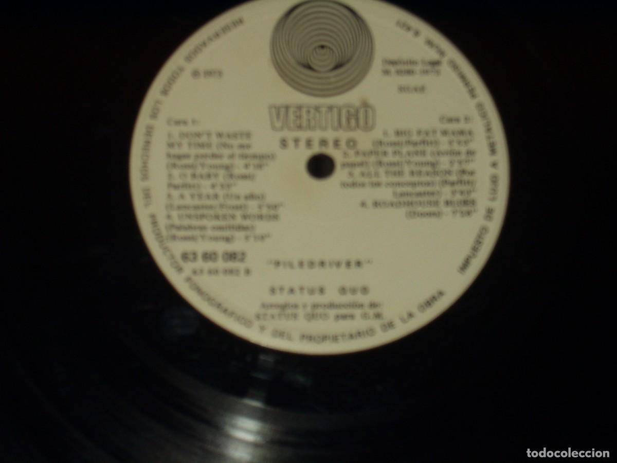 Discos de vinilo: STATUS QUO LP PILEDRIVER HEAVY METAL - Foto 3