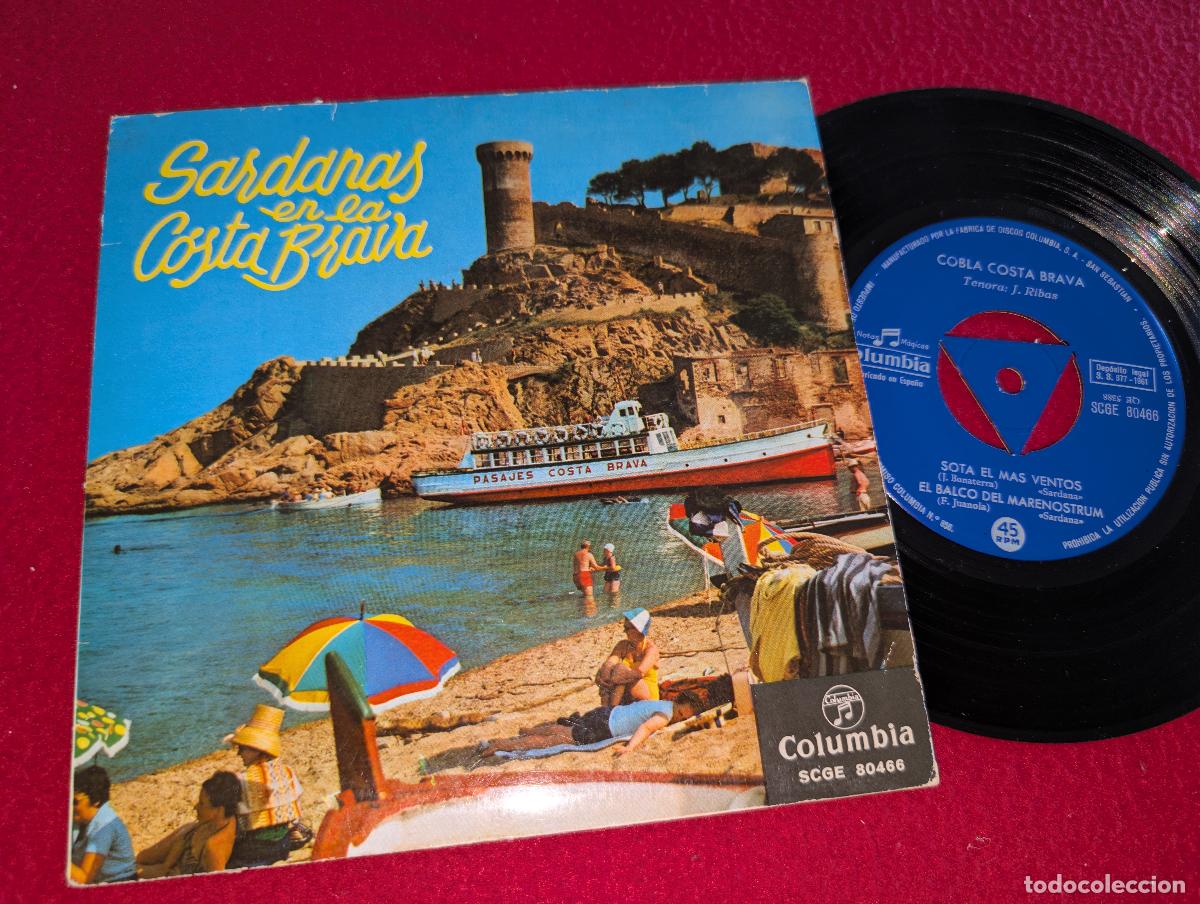 Discos de vinilo: COBLA COSTA BRAVA tenora Ribas Sota el mas ventos +3 EP 7'' 1961 TOSSA MAR CATALUNYA Sardana