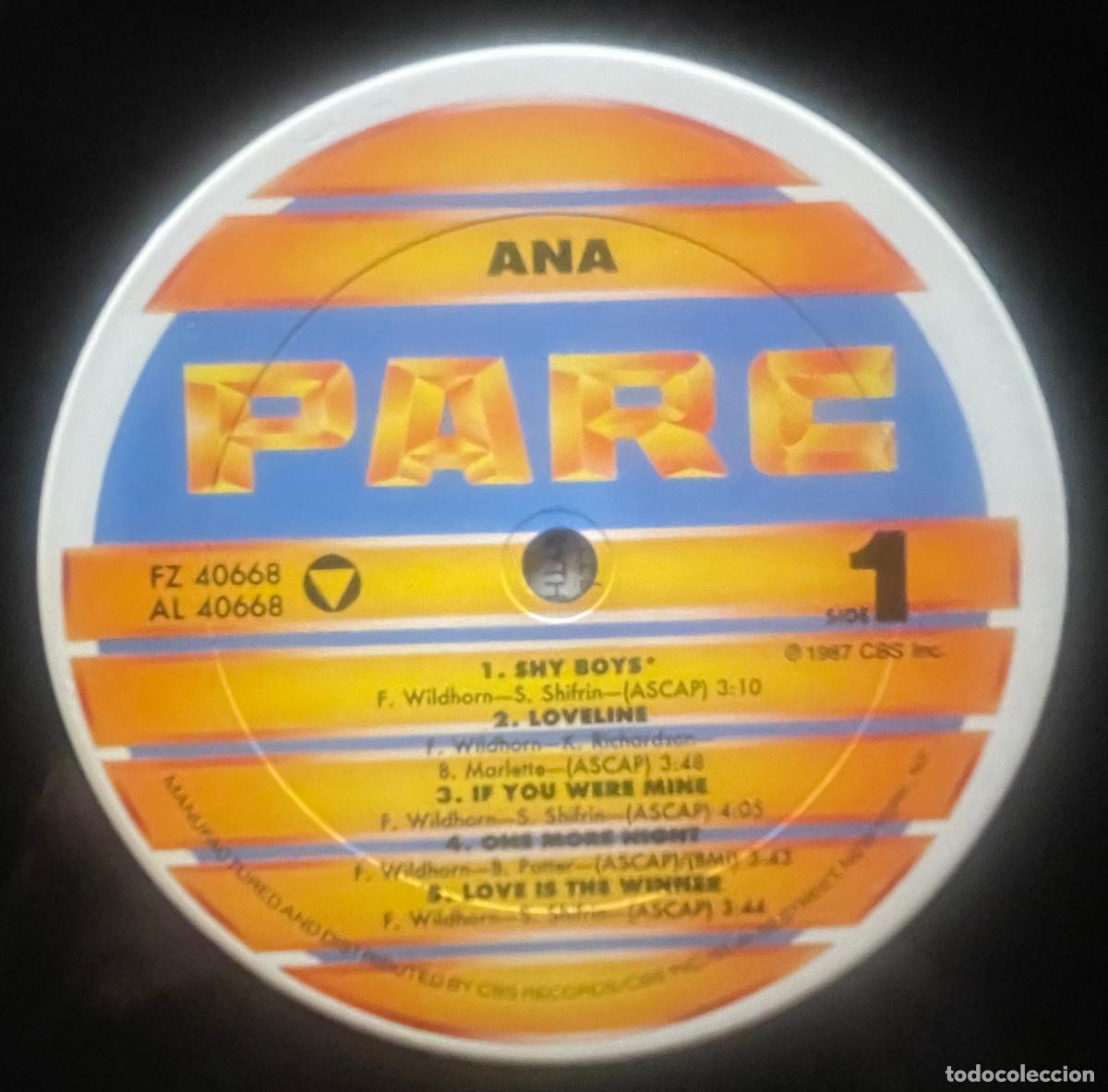 Discos de vinilo: ANA / ANA / LP PARC 1987 / USA - Foto 5