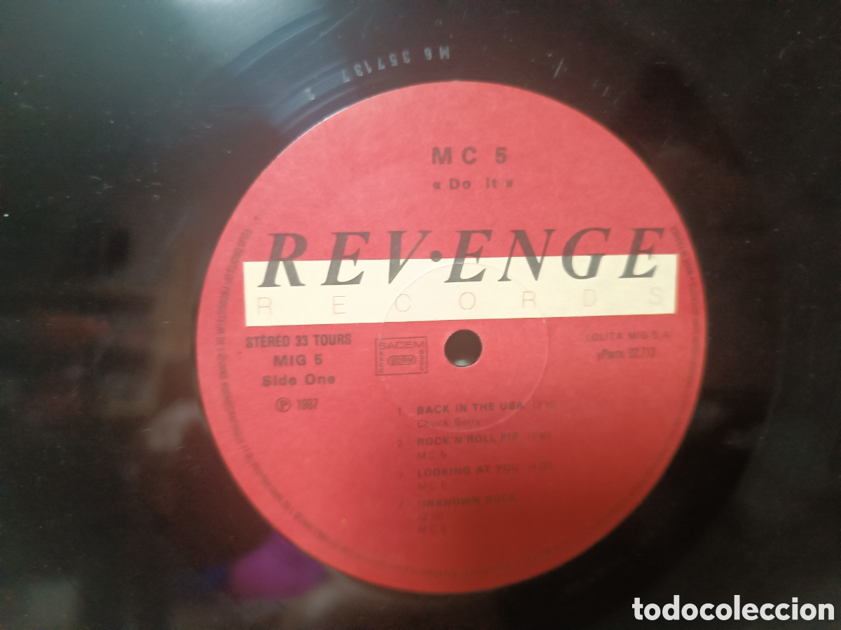 Discos de vinilo: M.C.5. Do It ............ - Foto 3