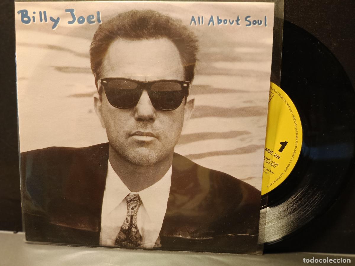 Discos de vinilo: BILLY JOEL ALL ABOUT SOUL SINGLE ESPA&Ntilde;A 1983 PDELUXE