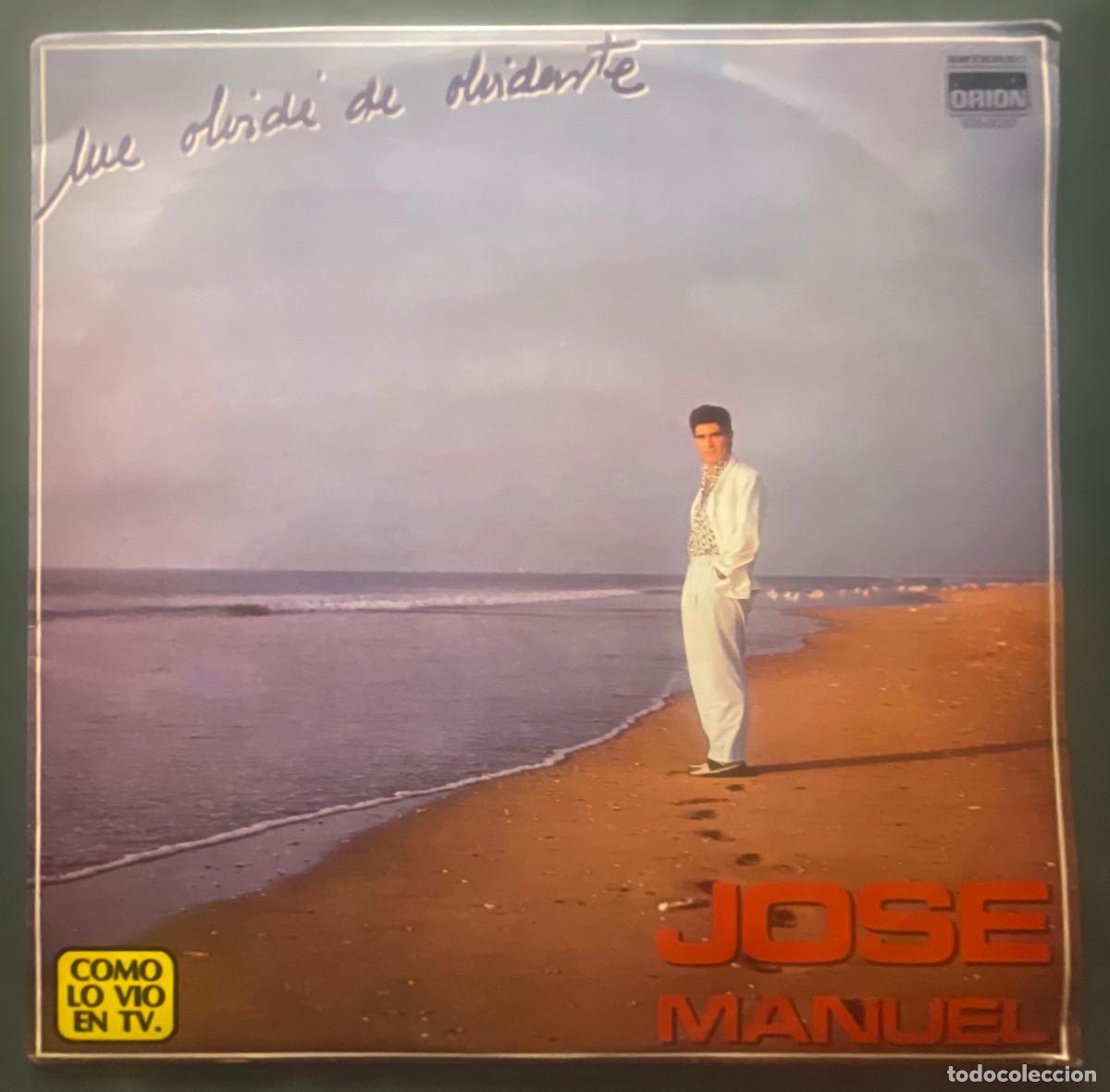 Discos de vinil: JOSE MANUEL / ME OLVIDE DE OLVIDARTE / LP ORION 1985 / ECUADOR