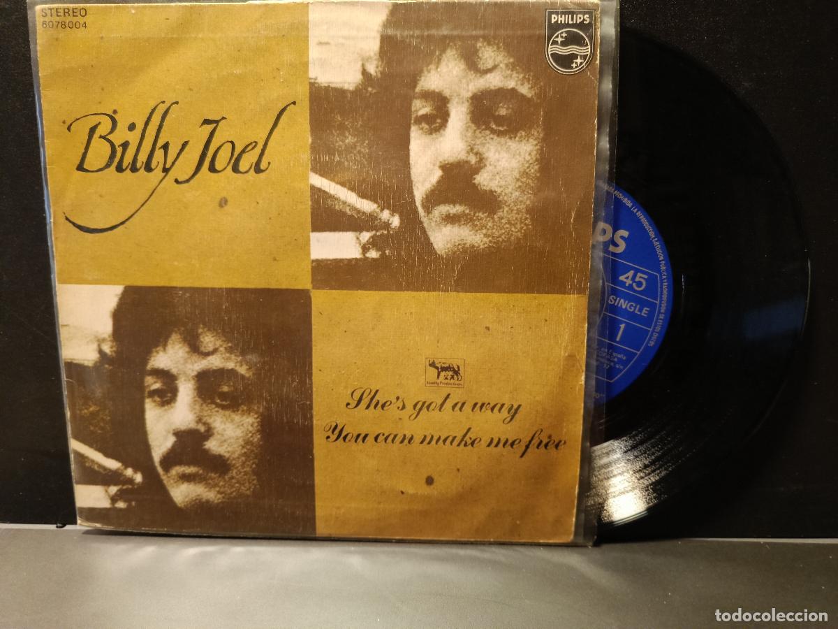 Discos de vinilo: BILLY JOEL SHE'S GOT A WAY SINGLE ESPA&Ntilde;A 1972 PDELUXE