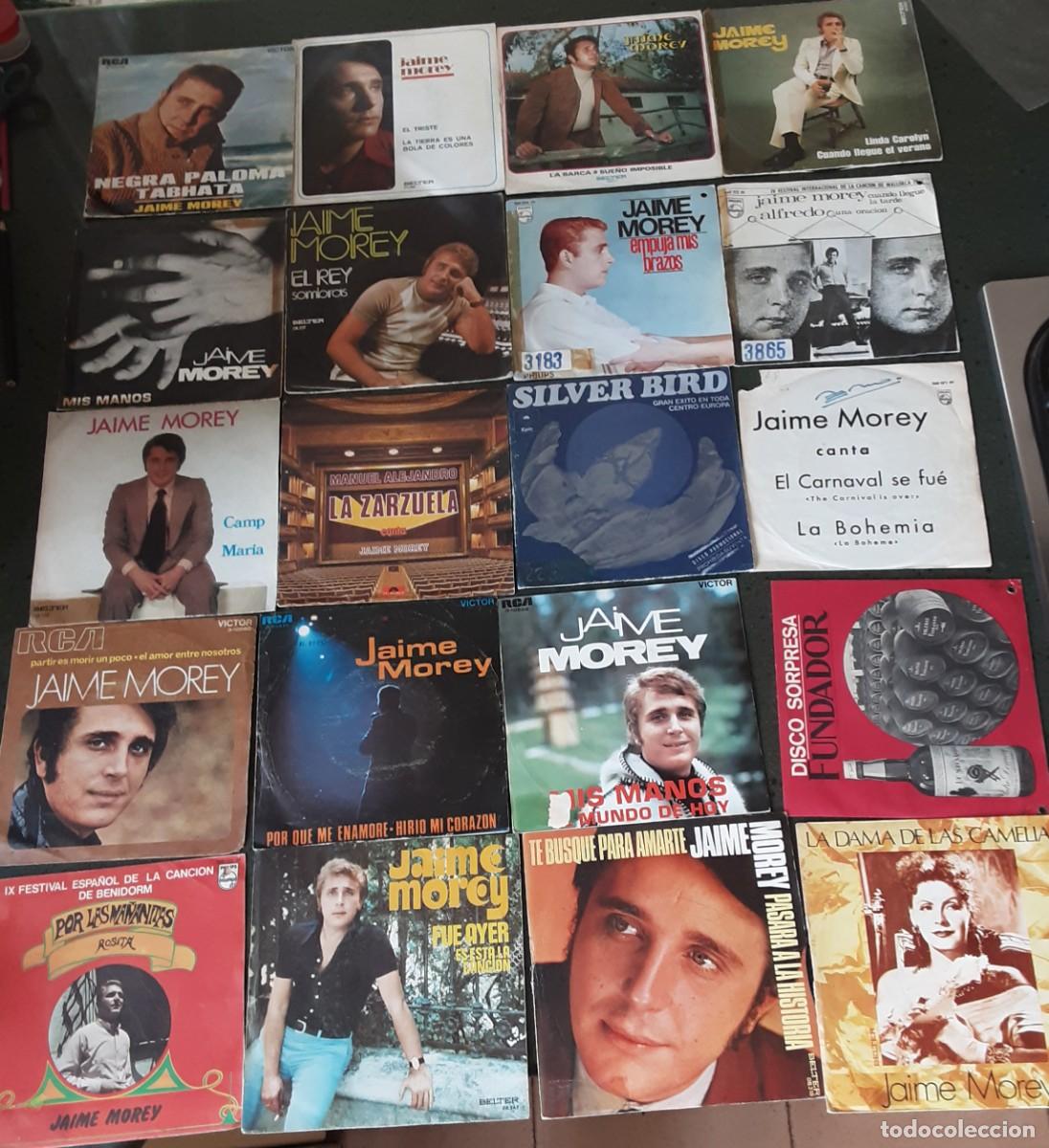 Discos de vinilo: 20 singles de Jaime Morey - Foto 1