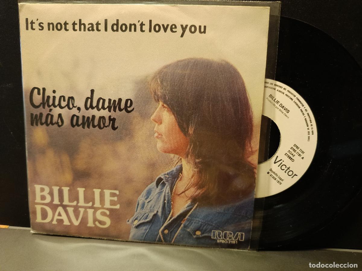 Discos de vinilo: BILLIE DAVIS CHICO, DAME MAS AMOR SINGLE ESPA&Ntilde;A 1980 PDELUXE