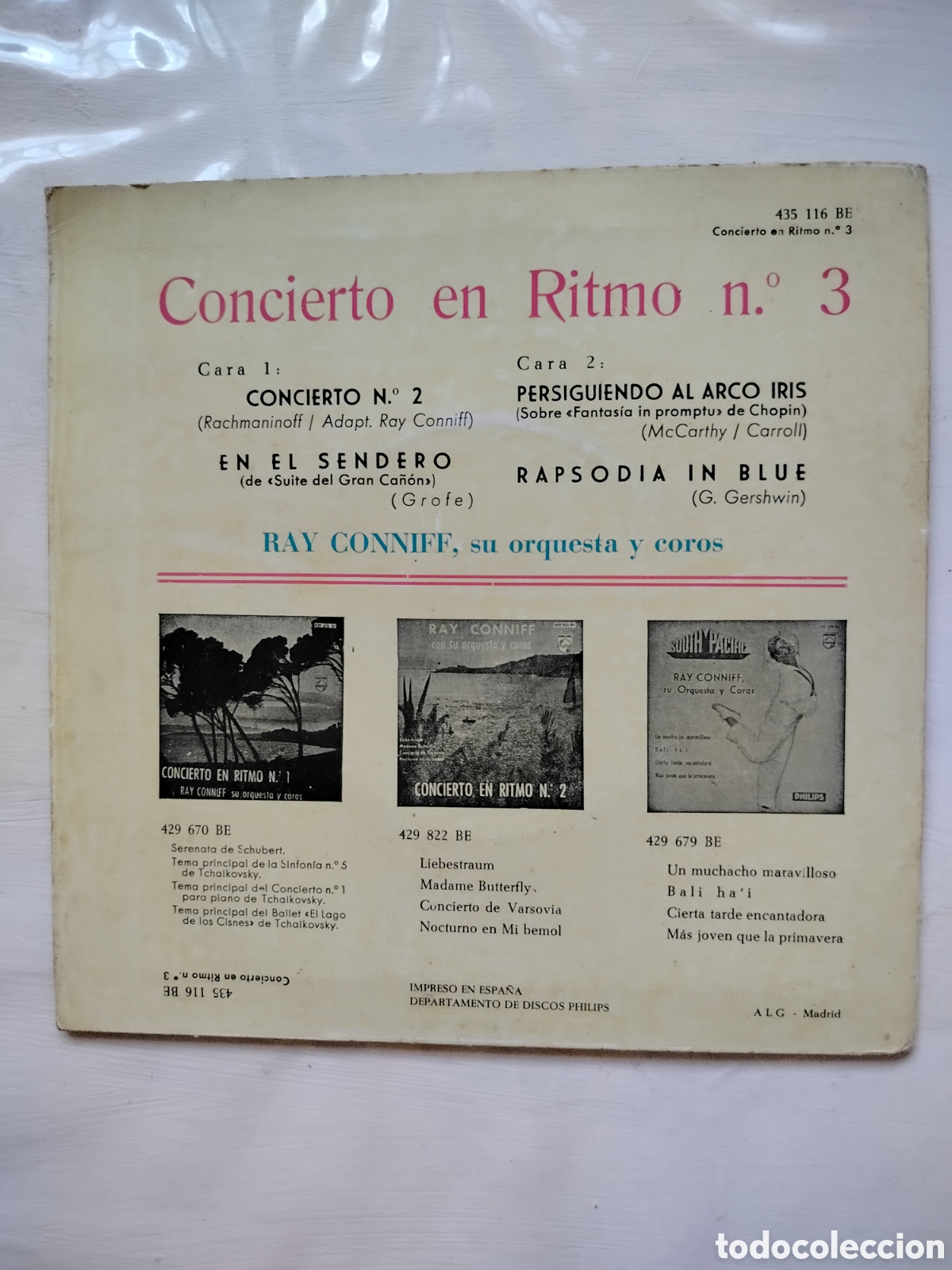 Discos de vinilo: Ray Conniff Orquesta EP 1961 - Foto 2