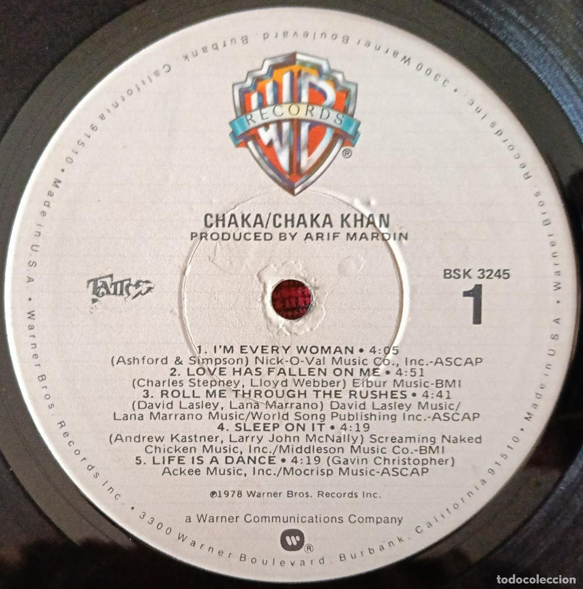 Discos de vinilo: CHAKA KHAN ** Chaka ** VINILO LP 1978 USA - Foto 3