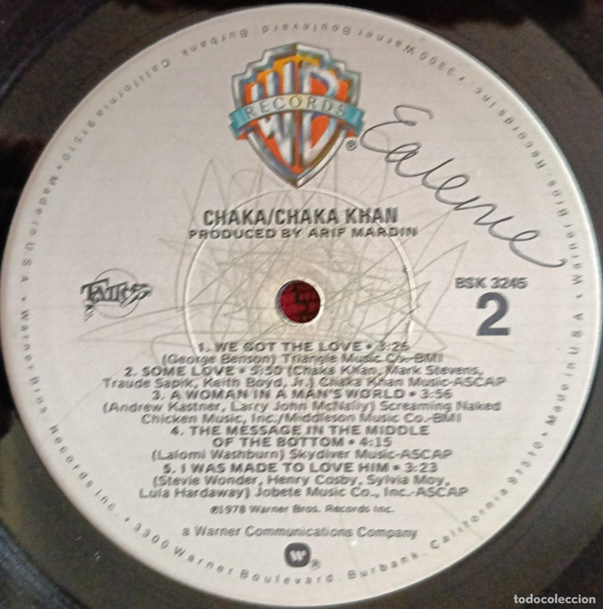 Discos de vinilo: CHAKA KHAN ** Chaka ** VINILO LP 1978 USA - Foto 4