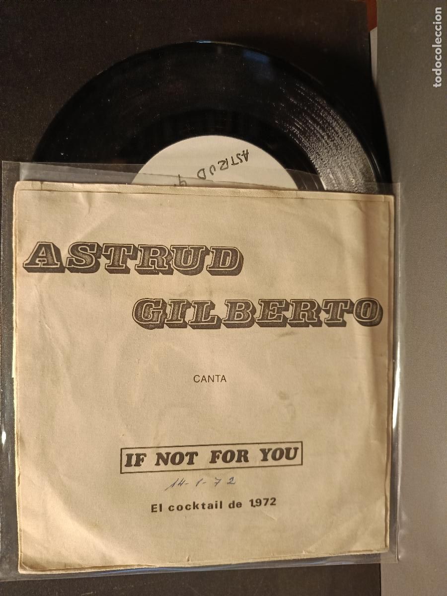 Discos de vinilo: ASTRUD GILBERTO IT NOT FOR YOU SINGLE ESPA&Ntilde;A 1972 PDELUXE