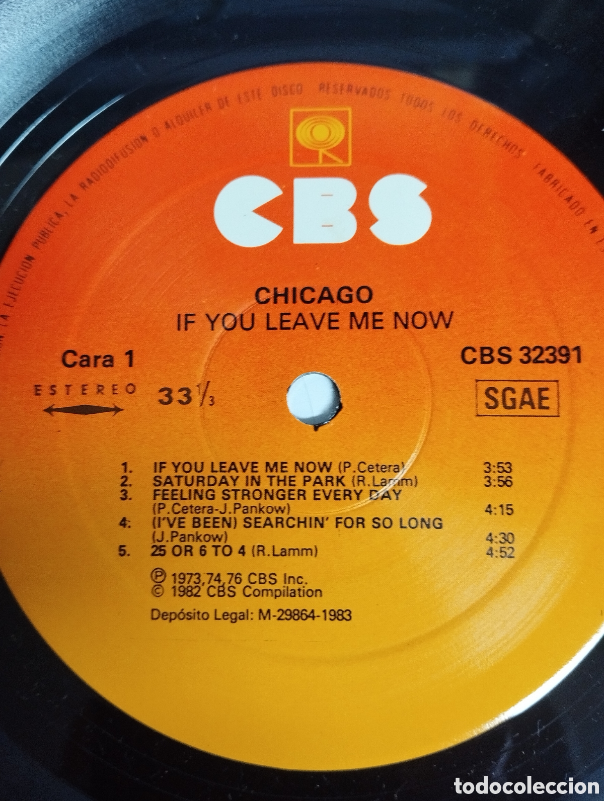 Discos de vinilo: CHICAGO , IF YOU LEAVE ME NOW - Foto 3