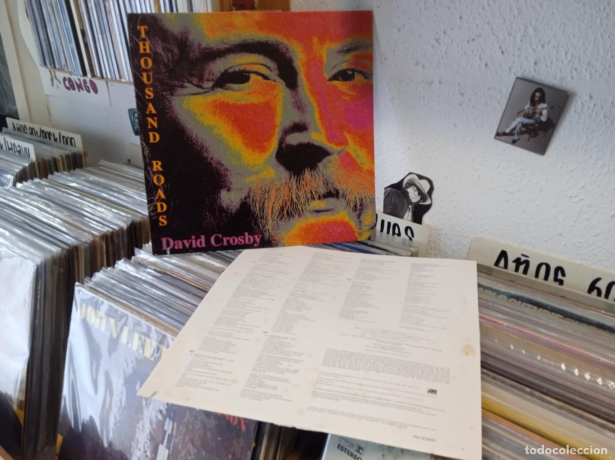Discos de vinilo: David Crosby &ndash; Thousand Roads. Lp edici&oacute;n alemana 1993. Sello atlantic
