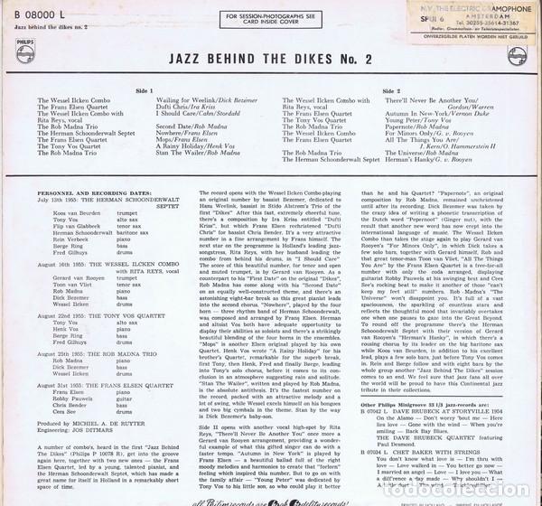 Discos de vinilo: Various, Jazz Behind The Dikes No. 2 - LP - Foto 2