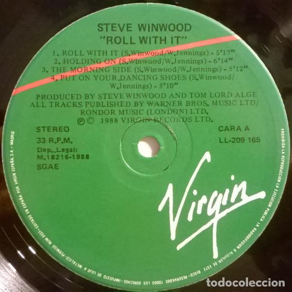 Discos de vinilo: Steve Winwood, Roll With It - LP - Foto 3