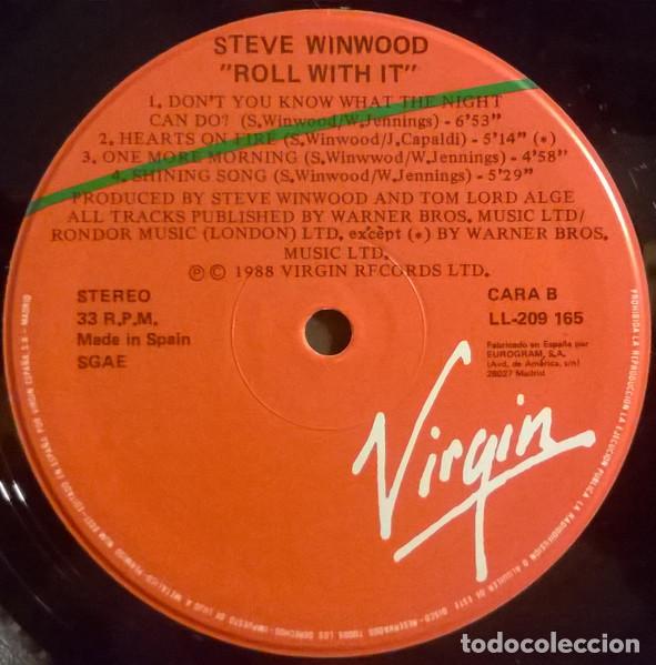Discos de vinilo: Steve Winwood, Roll With It - LP - Foto 4