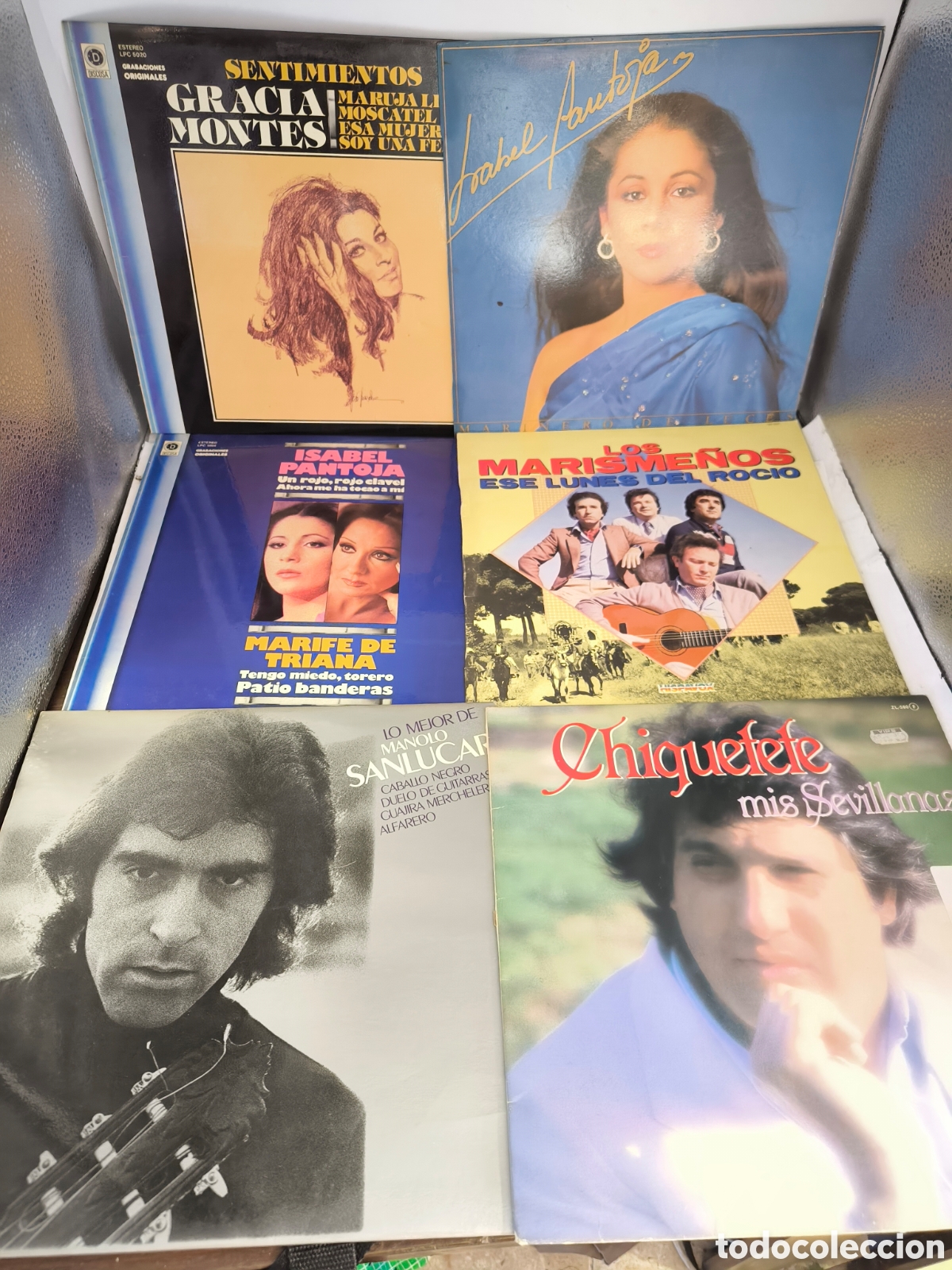 Discos de vinilo: 38 LPs Flamenco, Sevillanas, etc