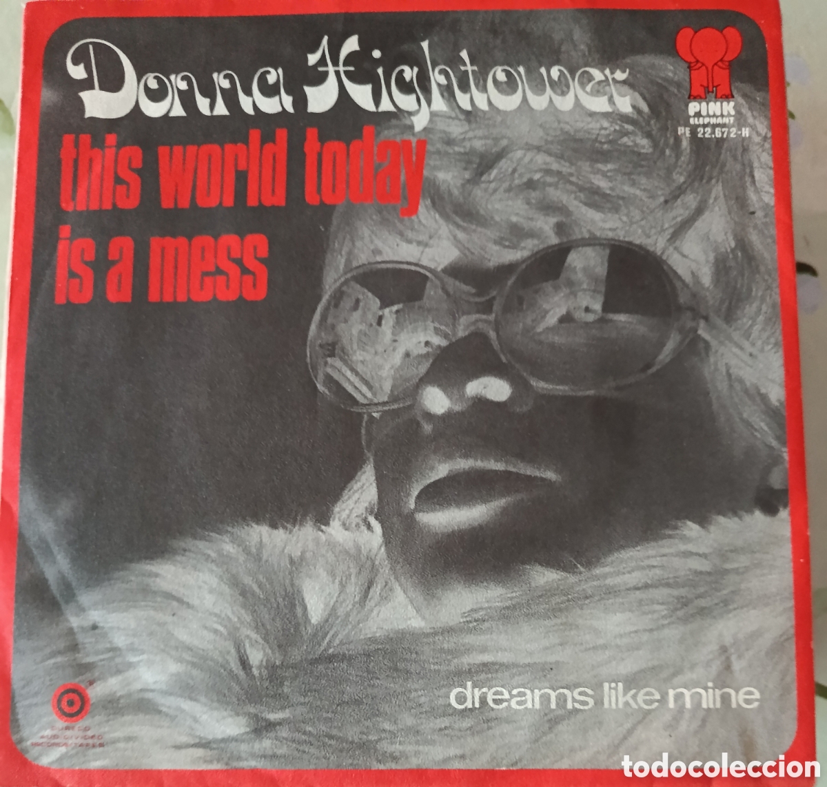 Discos de vinilo: Donna Hightower single sello Pink.
