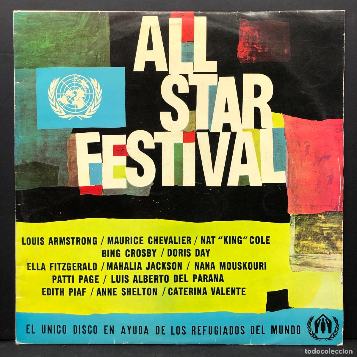 Discos de vinilo: ALL STAR FESTIVAL - AYUDA DE LOS REFUGIADOS DEL MUNDO - 99500 DL - LP - VINILO / 1771