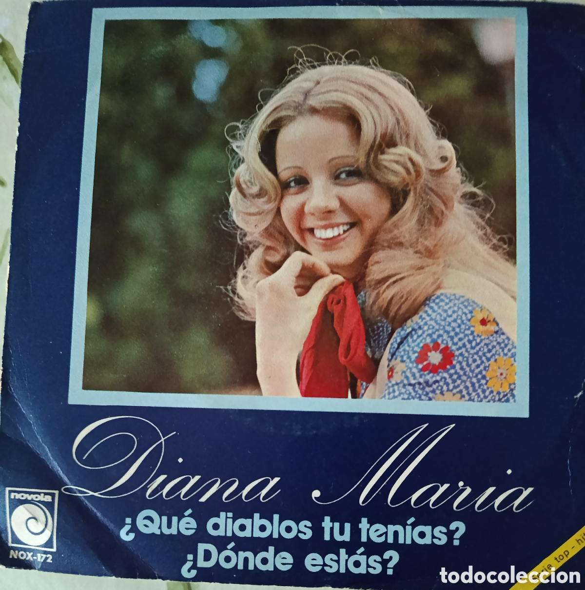 Discos de vinilo: Diana Mar&iacute;a single sello Novola editado en Espa&ntilde;a a&ntilde;o 1972.