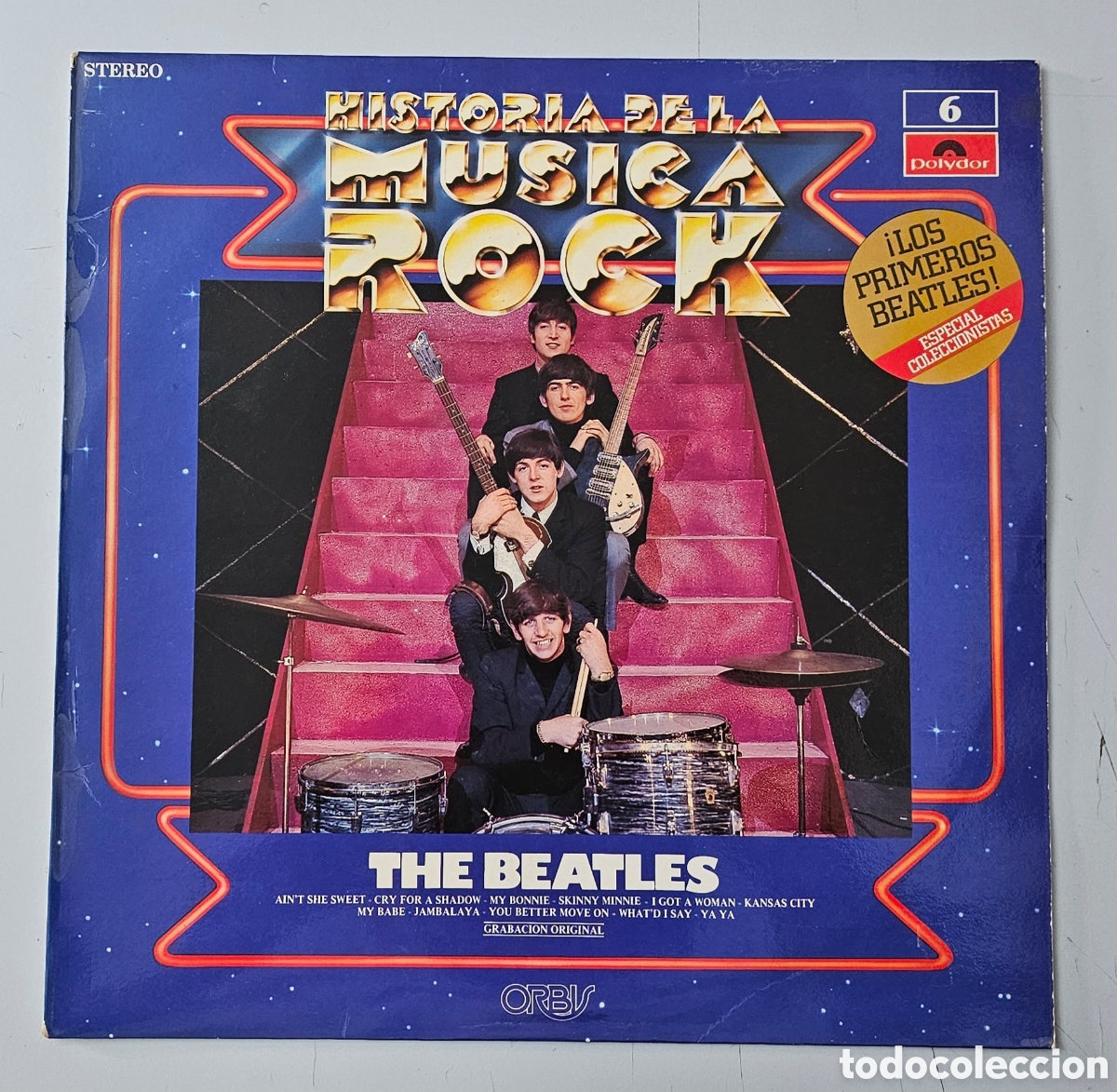 Discos de vinilo: LP BEATLES & TONY SHERIDAN - Historia de la m&uacute;sica rock N&deg;6 (Espa&ntilde;a - Polydor - 1981)