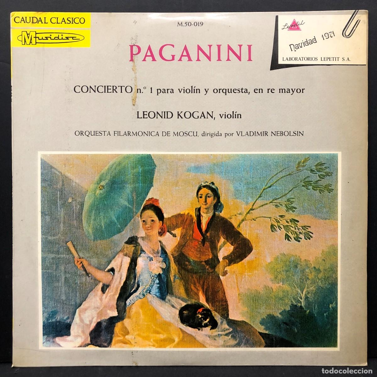 Discos de vinilo: PAGANINI - CONCIERTO N&ordm; 1 PARA VIOL&Iacute;N - LEONID KOGAN - M.50-019 - LP - VINILO / 1788