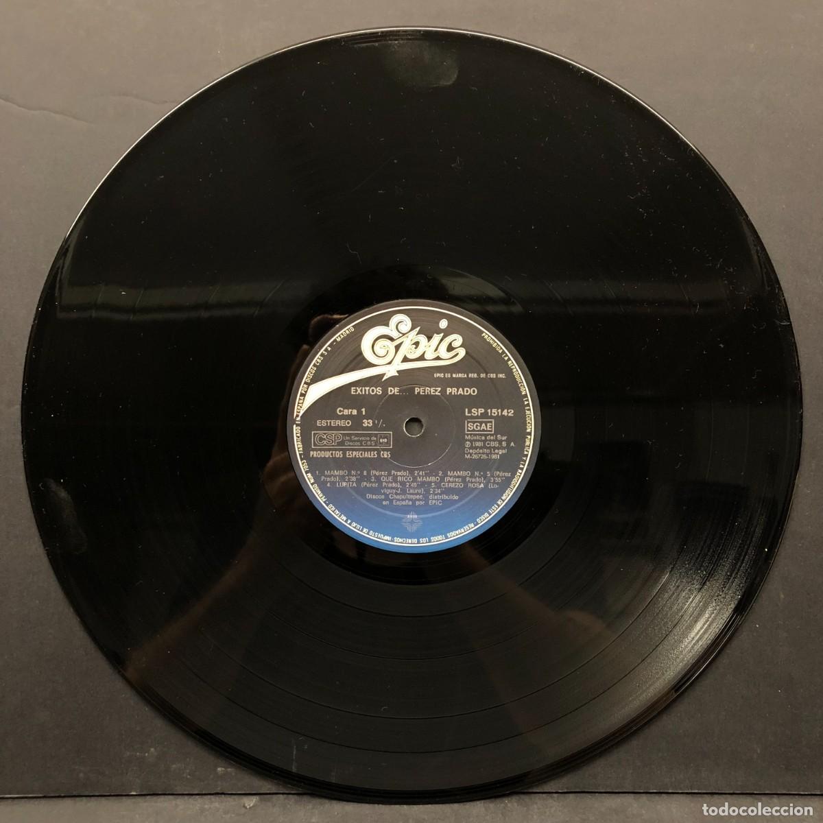 Discos de vinilo: EXITOS DE PEREZ PRADO - JULIO 1981 - LP - VINILO / 1789 - Foto 4