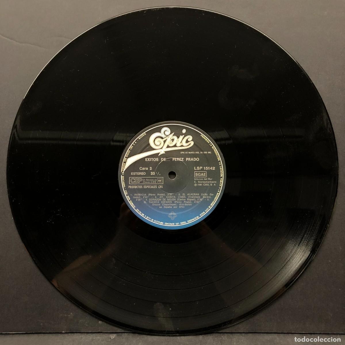 Discos de vinilo: EXITOS DE PEREZ PRADO - JULIO 1981 - LP - VINILO / 1789 - Foto 5