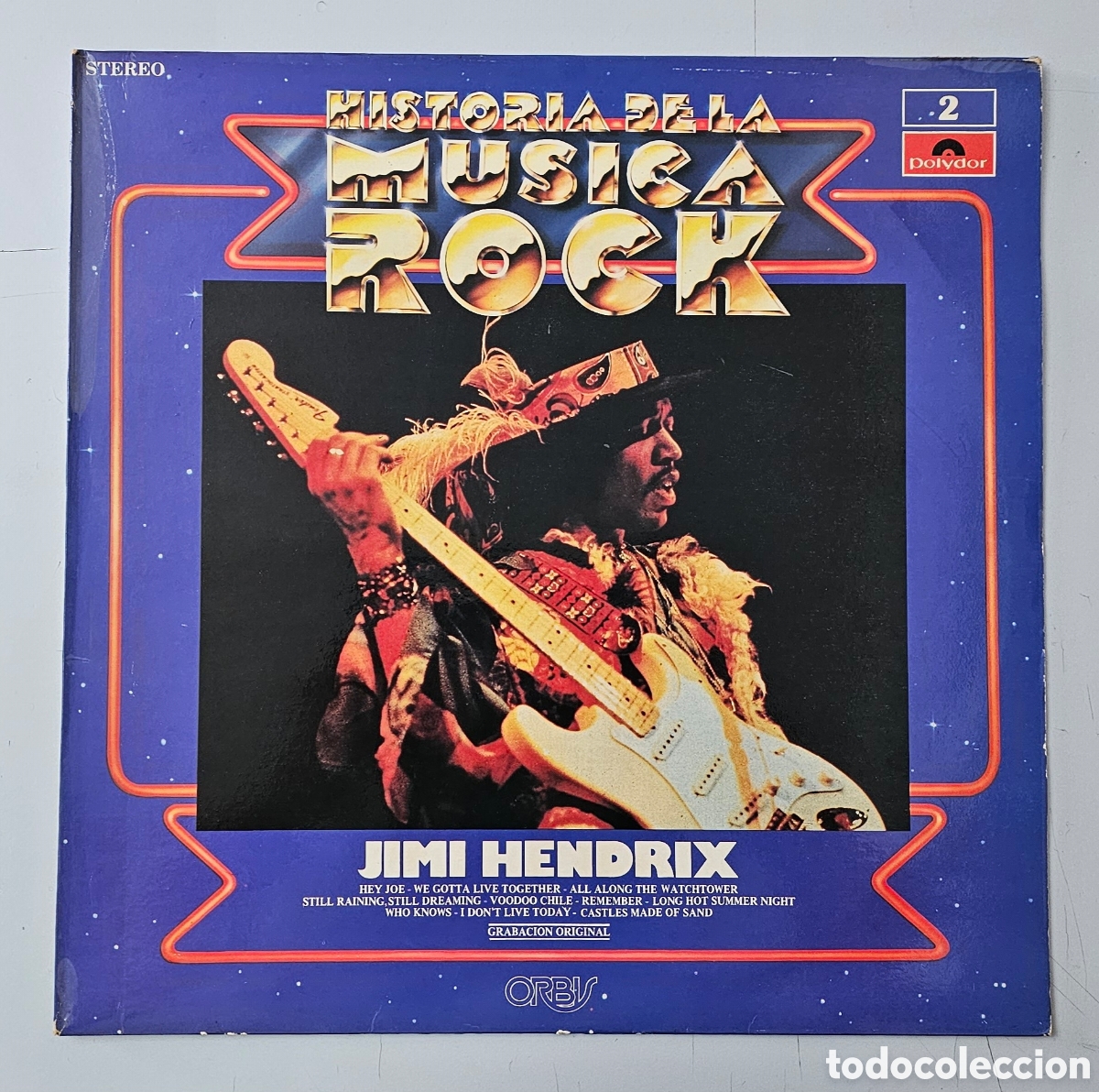 Discos de vinilo: LP JIMI HENDRIX - Historia de la musica rock N&deg;2 (Espa&ntilde;a - Polydor - 1981)