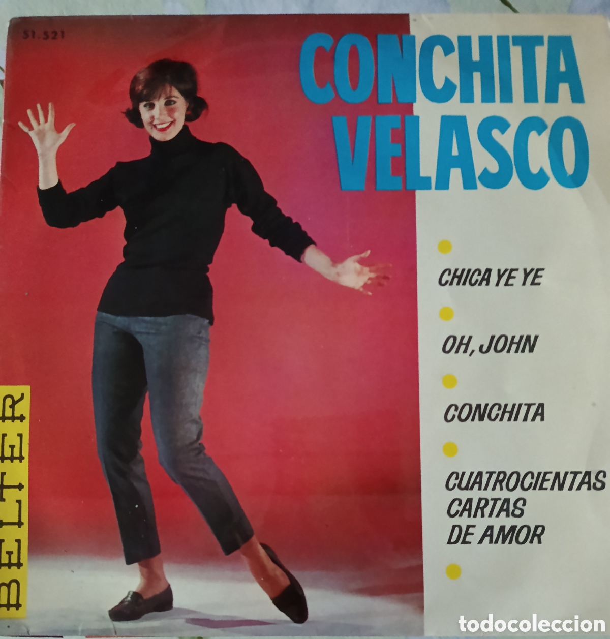 Discos de vinilo: Conchita Velasco Ep sello Belter editado en Espa&ntilde;a a&ntilde;o 1965.