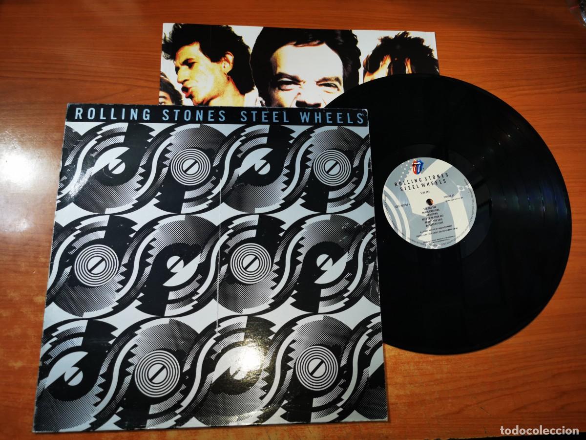 Discos de vinilo: THE ROLLING STONES Steel wheels LP VINILO DEL A&Ntilde;O 1989 CON ENCARTE CONTIENE 12 TEMAS
